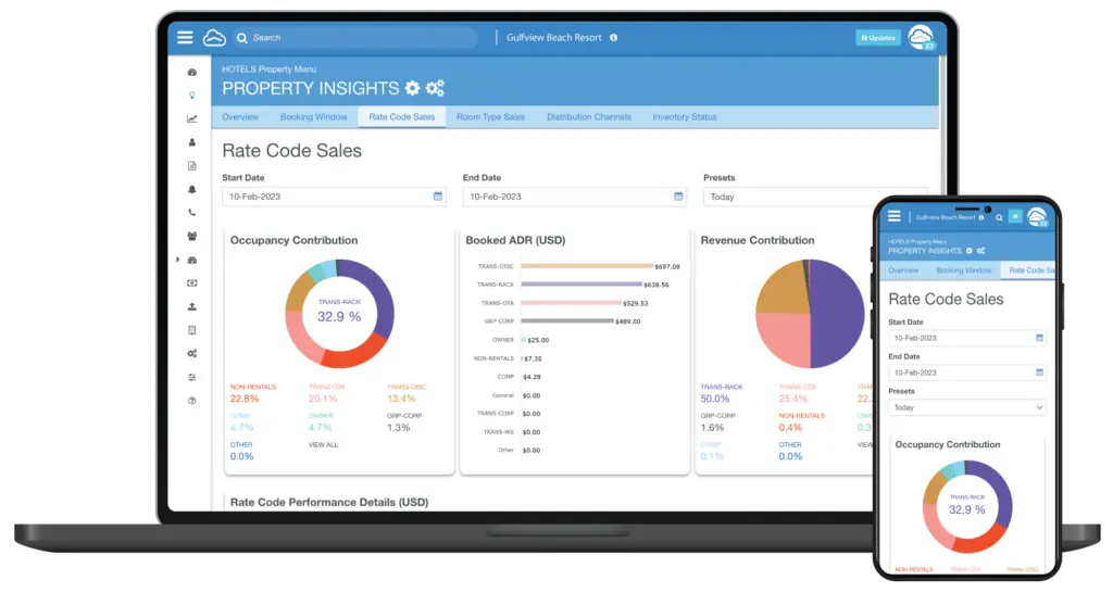 Inline revenue management screenshot.